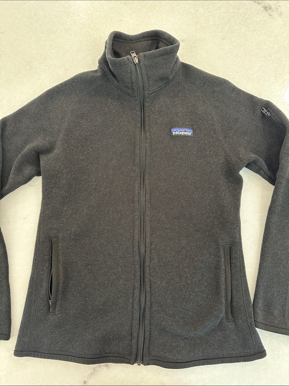 Patagonia Black/Charcoal Full-Zip Fleece Jacket